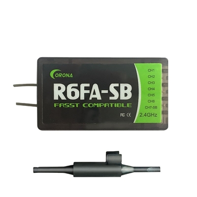 6 Channel Futaba 2.4 Ghz Fasst Receiver Compatible SBUS  3PM 3PKS 3VCS 3GR 4PKS Corona R6FA-SB