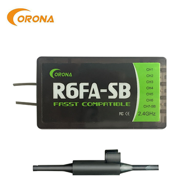 6ch Futaba 2.4 Ghz Fasst Receiver Transmitter For Radio Rc Car Corona R6FA-SB
