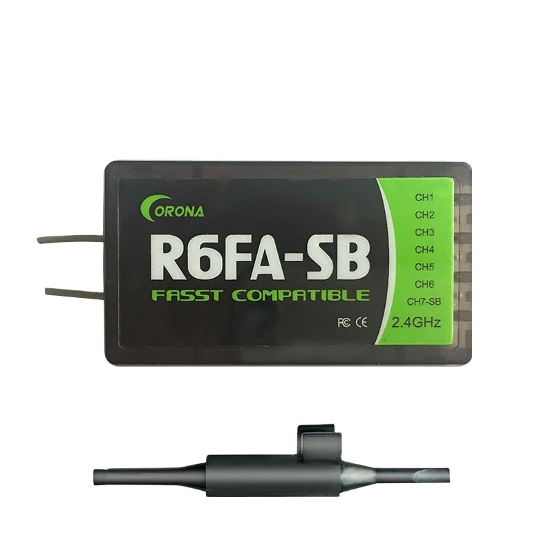6 Channel Futaba 2.4 Ghz Fasst Receiver Compatible SBUS  3PM 3PKS 3VCS 3GR 4PKS Corona R6FA-SB